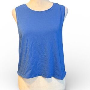 Lululemon Athletica Vibrant Blue Muscle Tee Crop Size 10